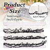 MAYJOYDIY US 5M Polyester Pleated Lace Ribbon OCOR-MA0001-12A-2