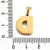Golden 304 Stainless Steel Pendants STAS-K300-01G-D-3