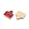 Valentine's Day Theme Alloy Enamel Pendants ENAM-T020-50J-01-2