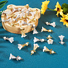  60Pcs 2 Colors Angel Frosted Acrylic Pendants FIND-TA0002-81-4