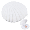 SUNNYCLUE 3Pcs Shell Shaped Velvet Jewelry Storage Boxes AJEW-SC0002-94-1