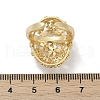 Brass Micro Pave Cubic Zirconia Adjustable Cuff Rings for Women RJEW-C129-07G-5