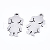 Non-Tarnish 201 Stainless Steel Pendants STAS-T044-210P-2