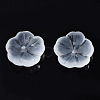 Transparent Frosted Glass Beads GLAA-Q089-003-B001-3