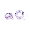 Baking Paint Transparent Glass European Beads GPDL-N005-C14mm-A04-2