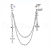 304 Stainless Steel Cuff Earrings EJEW-JE04113-2