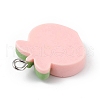 Opaque Resin Pendants RESI-D064-03P-12-3