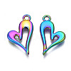 Rainbow Color Alloy Pendants PALLOY-N156-181-NR-3