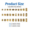 300Pcs 30 Style Tibetan Style Alloy Beads TIBEB-TA0001-26-4