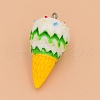 Opaque Resin Imitation Food Pendants RESI-TAC0005-015-1