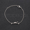 12 Constellations Alloy Rhinestone Link Bracelets WG43B2B-20-1
