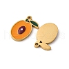 Fruit Seris 304 Stainless Steel Enamel Charms STAS-U060-03G-05-2