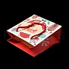 Christmas Santa Claus Print Paper Gift Bags with Nylon Cord Handle CARB-K003-01A-01-5
