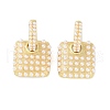 Real 18K Gold Plated Baroque Brass Hoop Earrings for Women EJEW-S232-02G-01-2