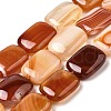Natural Striped Agate/Banded Agate Beads Strands G-B137-B01-01G-1