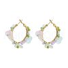 201 Stainless Steel Acrylic Hoop Earrings FS-WG443EA-06-1