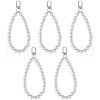 5Pcs Plastic Round Beaded Pendant Decoration HJEW-TAC0059-1