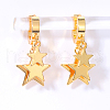 Stylish Stainless Steel Star Pendant Earrings for Women's Daily Casual Accessories. HF2448-5