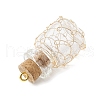 Glass Bottles Pendants PALLOY-JF03917-4