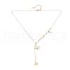 304 Stainless Steel Pendant Necklaces NJEW-K118-16G-01-4