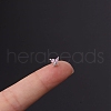 Brass Micro Pave Cubic Zirconia Cartilage Earrings WGF347E-04-1