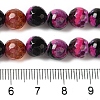 Dyed & Heated Natural Fire Crackle Agate Beads Strands G-P539-B01-07-5