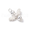 10Pcs Electroplated Synthetic Non-magnetic Hematite Beaded Angel Charms PALLOY-JF03636-01-4