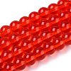 Transparent Glass Beads Strands GLAA-T032-T6mm-09-1
