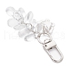 Glass Teardrop Pendant Decorations HJEW-JM03254-2