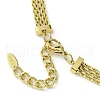304 Stainless Steel with Cubic Zirconia Mesh Chain Necklaces NJEW-Q322-05G-4