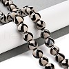 Natural Tibetan Wave Pattern dZi Agate Beads Strands G-B084-A02-01-2