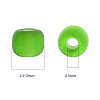 6000Pcs 5 Colors Frosted Opaque Glass Seed Beads SEED-YW0001-17-2