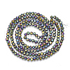 Electroplate Glass Bead Strands EGLA-R042-3mm-04-2