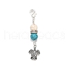 5Pcs Ocean Animal Tibetan Style Alloy Pendants Decorations HJEW-TA00346-4