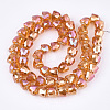 Electroplated Glass Beads EGLA-T016-01-B04-2