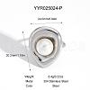 Stainless Steel Teardrop Cuff Ring for Women BM0496-4-1