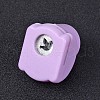 Random Single Color or Random Mixed Color Mini Plastic Craft Paper Punch Sets for Scrapbooking & Paper Crafts AJEW-L051-05-2