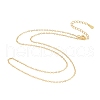 925 Sterling Silver Chain Necklace NJEW-A011-02G-2