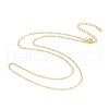 925 Sterling Silver Chain Necklace NJEW-A011-02G-2