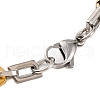 201 Stainless Steel Link Chain Bracelets BJEW-B078-139GP-3