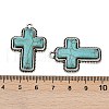 Alloy Pave Synthetic Turquoise Pendants FIND-C068-22AS-3