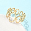Ion Plating(IP) Adjustable 304 Stainless Steel Finger Rings RJEW-L102-05G-3