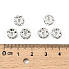 Brass Rhinestone Spacer Beads RB-A014-L8mm-28S-3