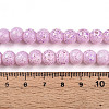Transparent Baking Painted Glass Beads Strands DGLA-N009-8mm-02-5