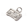Brass Micro Pave Cubic Zirconia Pendants KK-P308-35P-2