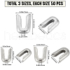 Gorgecraft 150Pcs 3 Styles 201 Stainless Steel Cover Cap STAS-GF0001-19-2