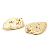 Rack Plating Brass Micro Pave Cubic Zirconia Pendants KK-F852-06G-2