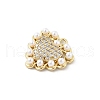 Brass Micro Pave Cubic Zirconia Pendants KK-E791-05G-2