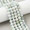 Natural Myanmar Jadeite Beads Strands G-M454-A01-8mm-1