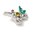 Christmas Deer with Money Bag Rack Plating Alloy Enamel Pendants FIND-I039-024B-P-2